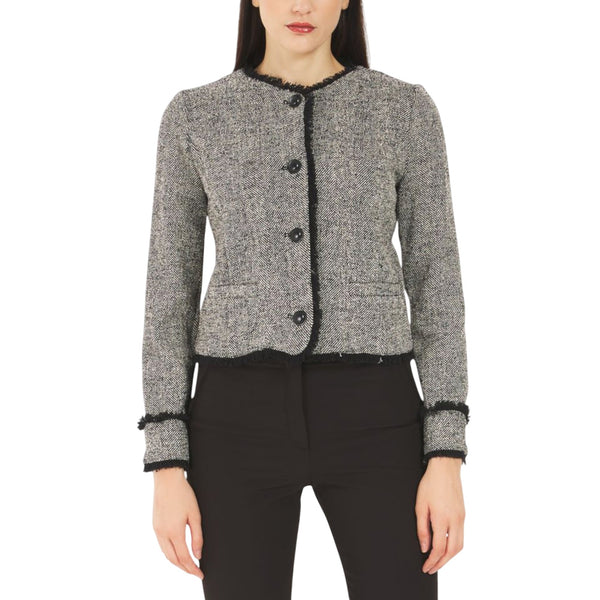 Emme Marella Giacca blazer Giacca Chanel Donna in Stuoia Sfoderata 42  - Francavilla Moda